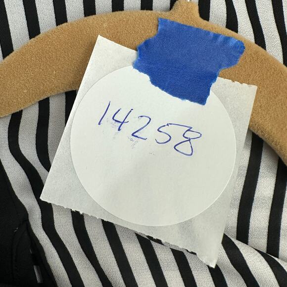 Cato Womens Top Size L Sleeveless Stripe Asymmetrical Bold Modern Artsy Layered - Picture 8 of 8